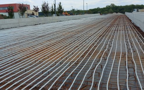 Pipelife industrial underfloor heating system installed in the sewage sludge treatment facility in Karlovac | Pipelife
